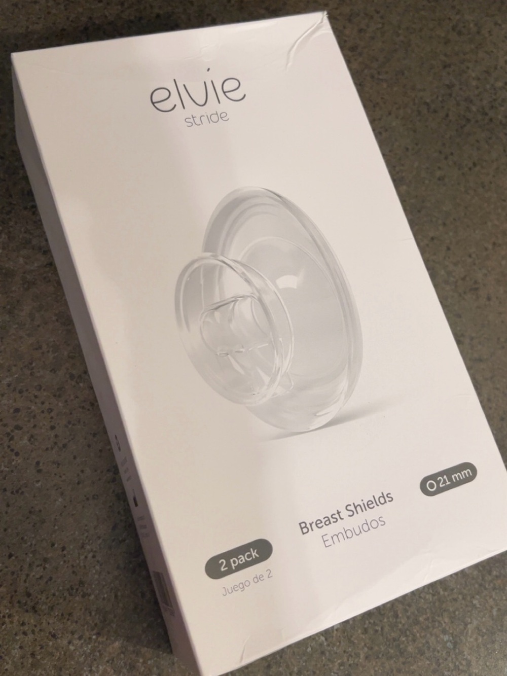 Elvie Clear Breast Shield Replacement - 2 Pack (21 mm)